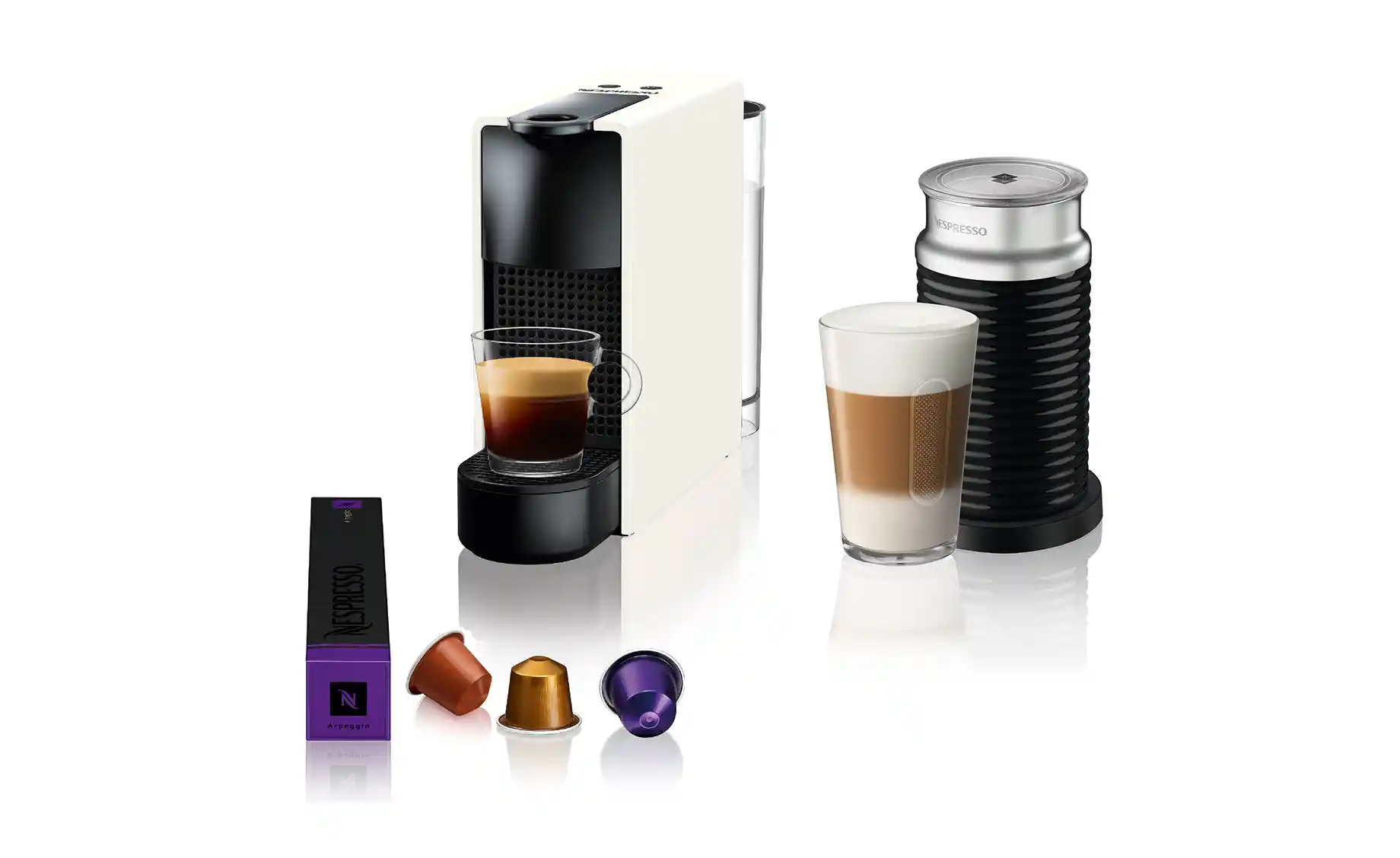 Nespresso Essenza Mini White&Aeroccino